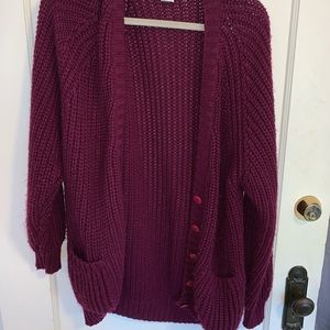 Purple Cardigan